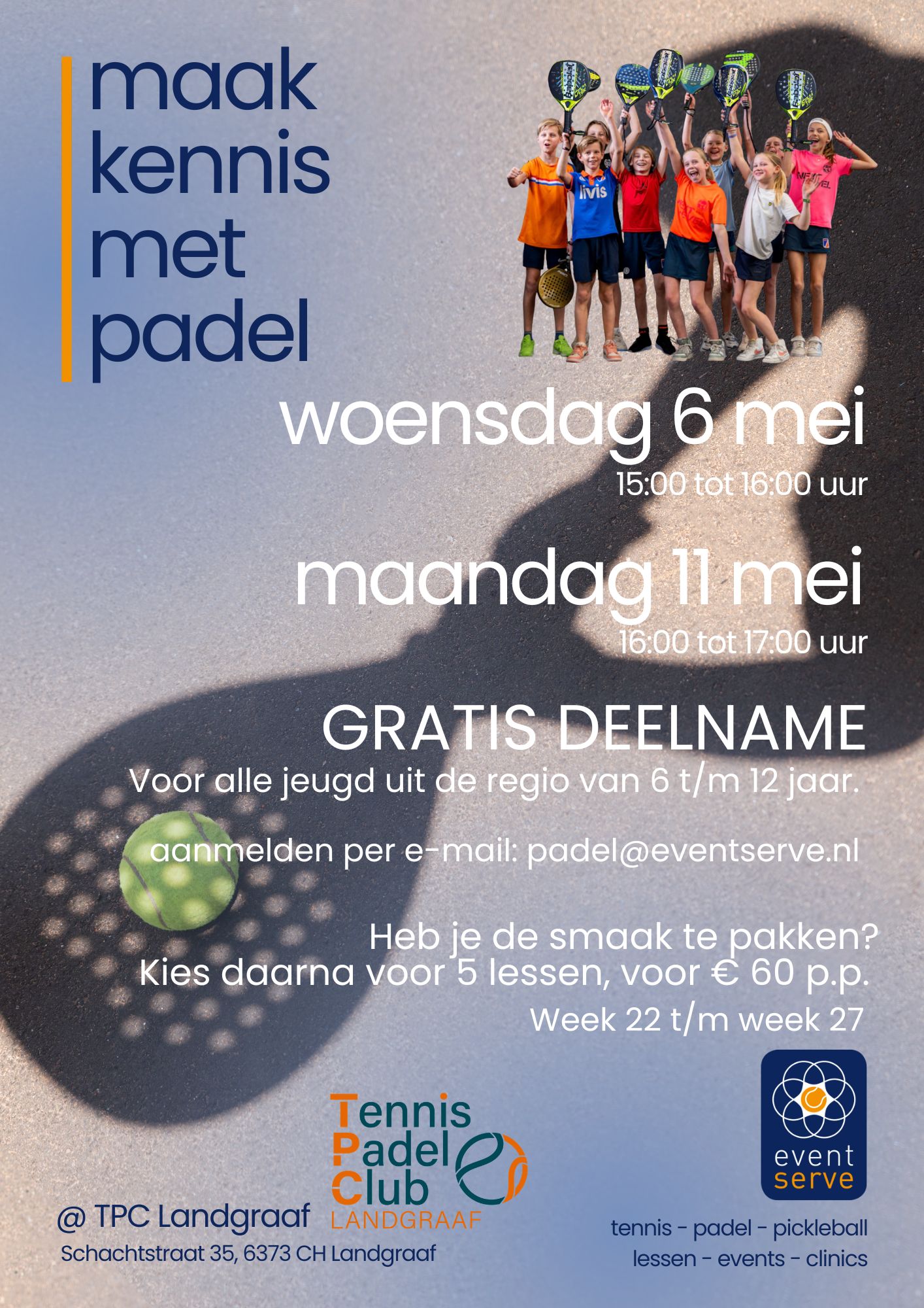 kennismaking padel jeugd